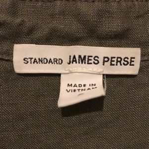 James Perse Olive Green Linen Dress